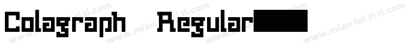 Colagraph Regular字体转换
